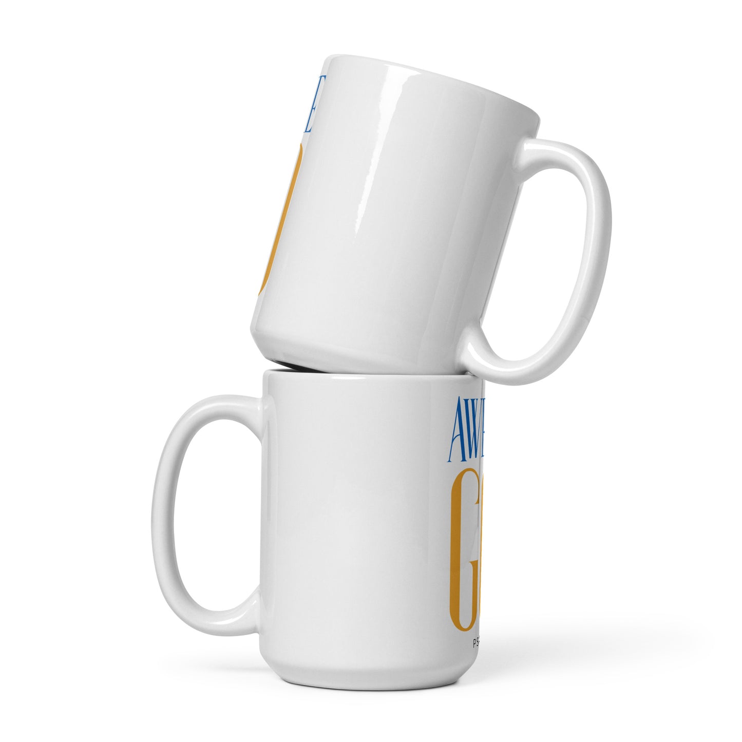 Awesome God White Glossy Mug