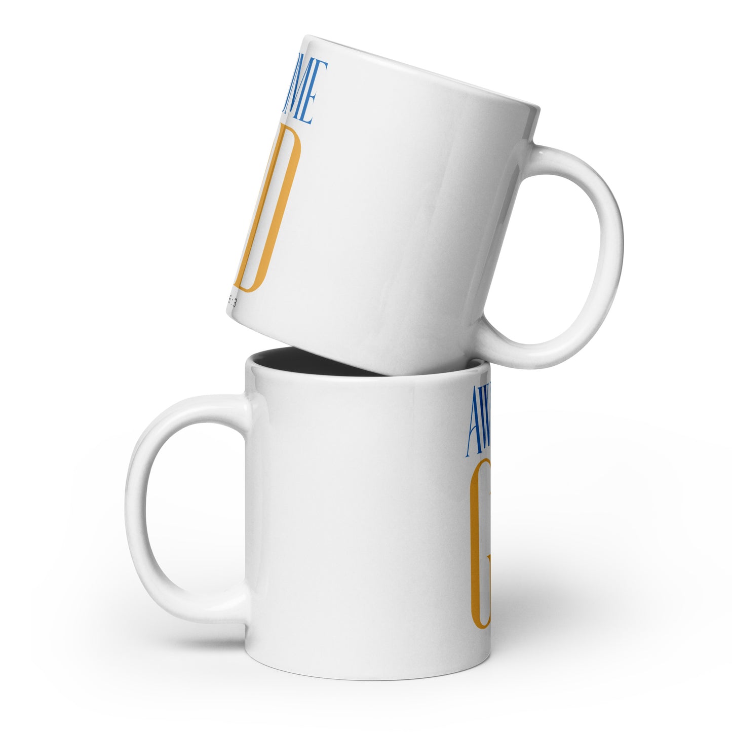 Awesome God White Glossy Mug