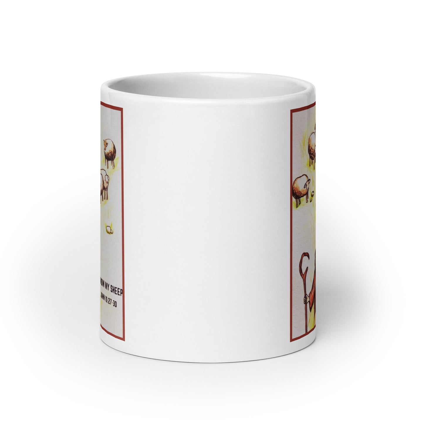 I Know My Sheep White Glossy Mug