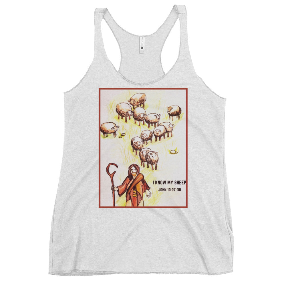 I Know My Sheep Women's Racerback Tank