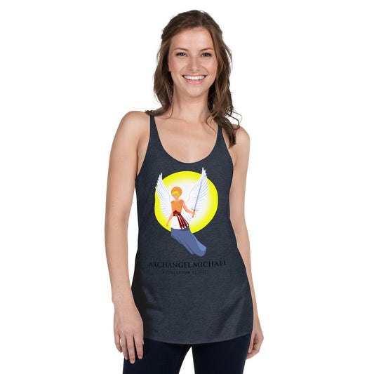 Archangel Michael Women's Racerback Tank