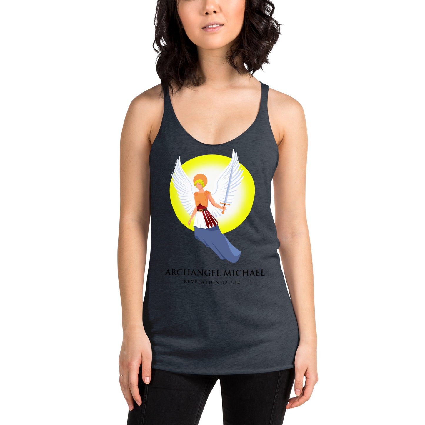 Archangel Michael Women's Racerback Tank