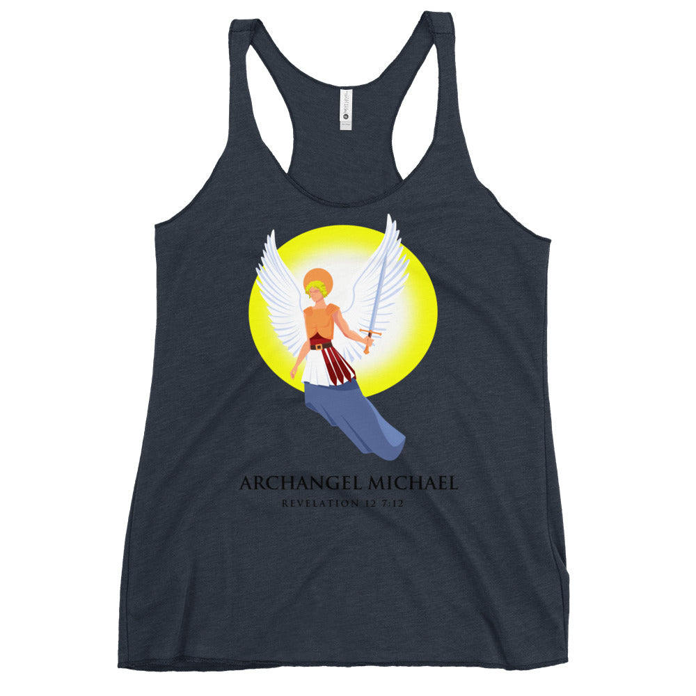 Archangel Michael Women's Racerback Tank