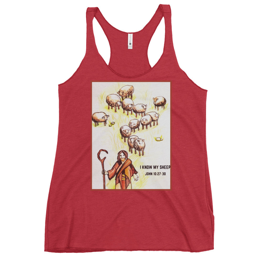 I Know My Sheep Women's Racerback Tank