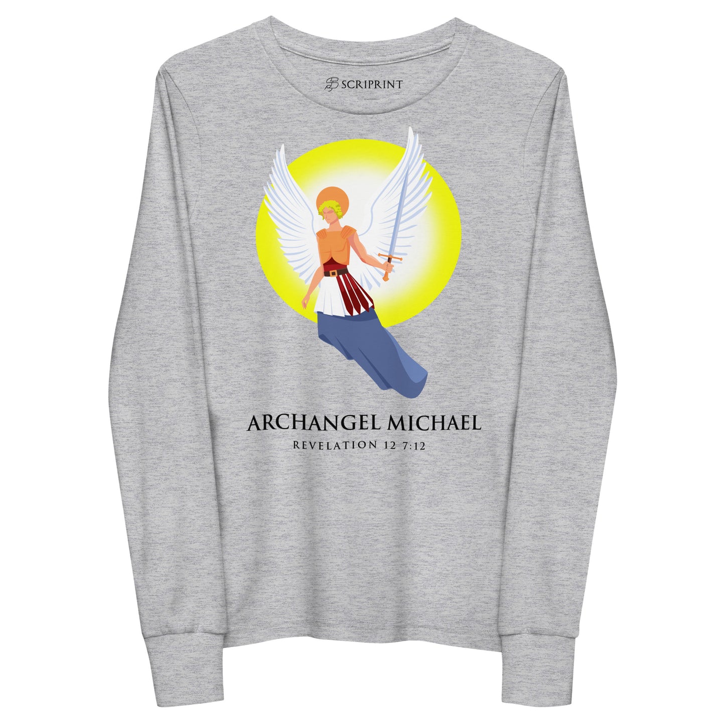 Archangel Michael Youth Long Sleeve Tee