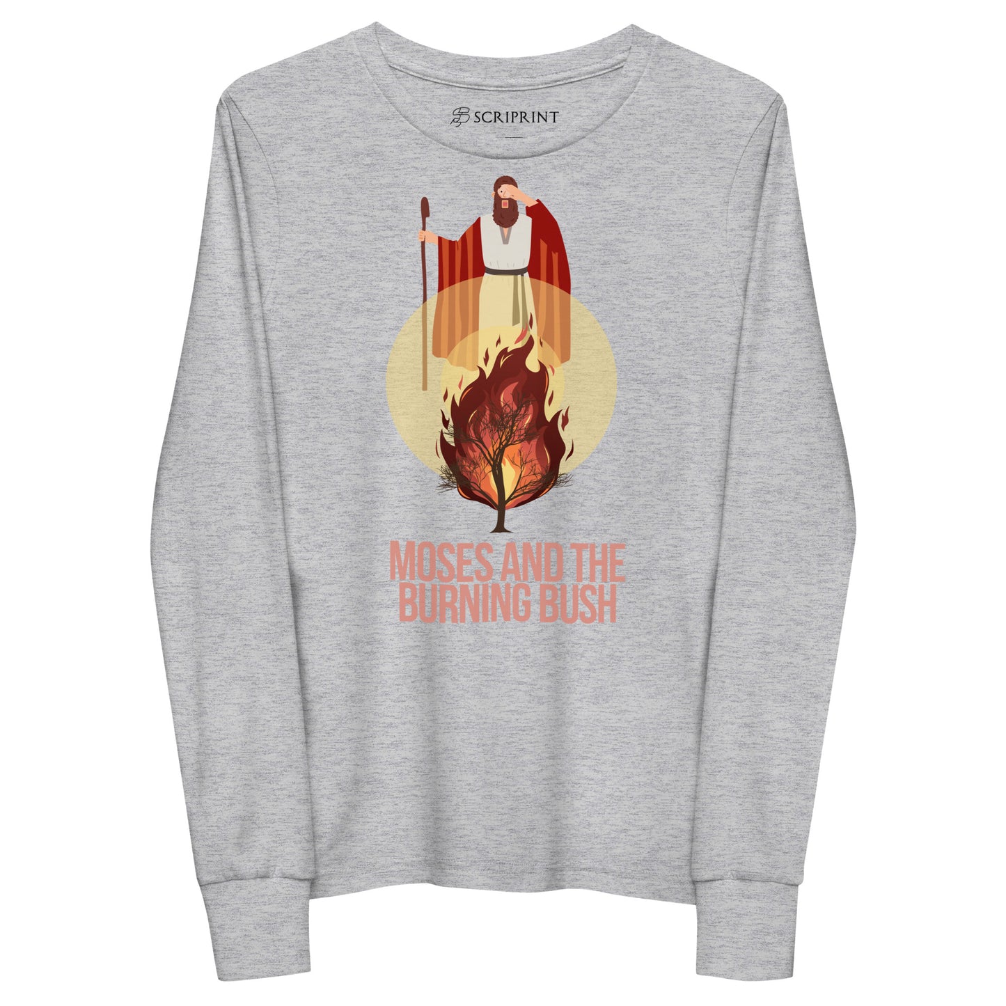 Moses and the Burning Bush Youth Long Sleeve Tee