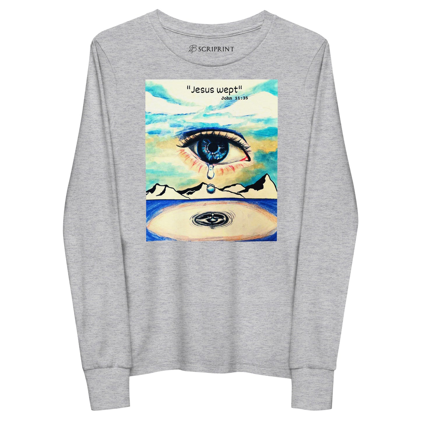 Jesus Wept Unisex Youth Long Sleeve Tee