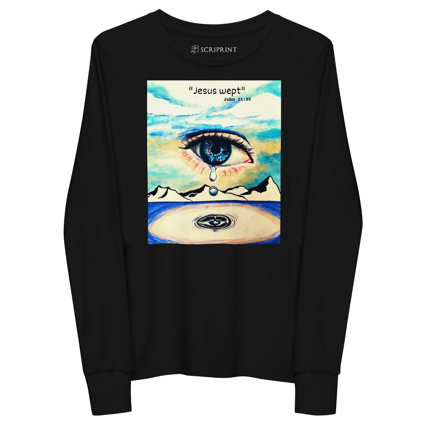 Jesus Wept Unisex Youth Long Sleeve Tee