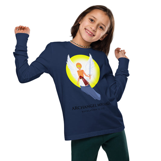 Archangel Michael Youth Long Sleeve Tee