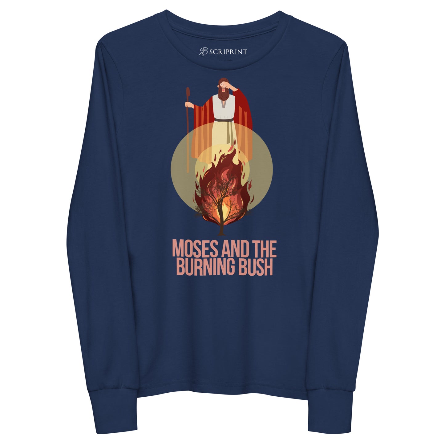 Moses and the Burning Bush Youth Long Sleeve Tee