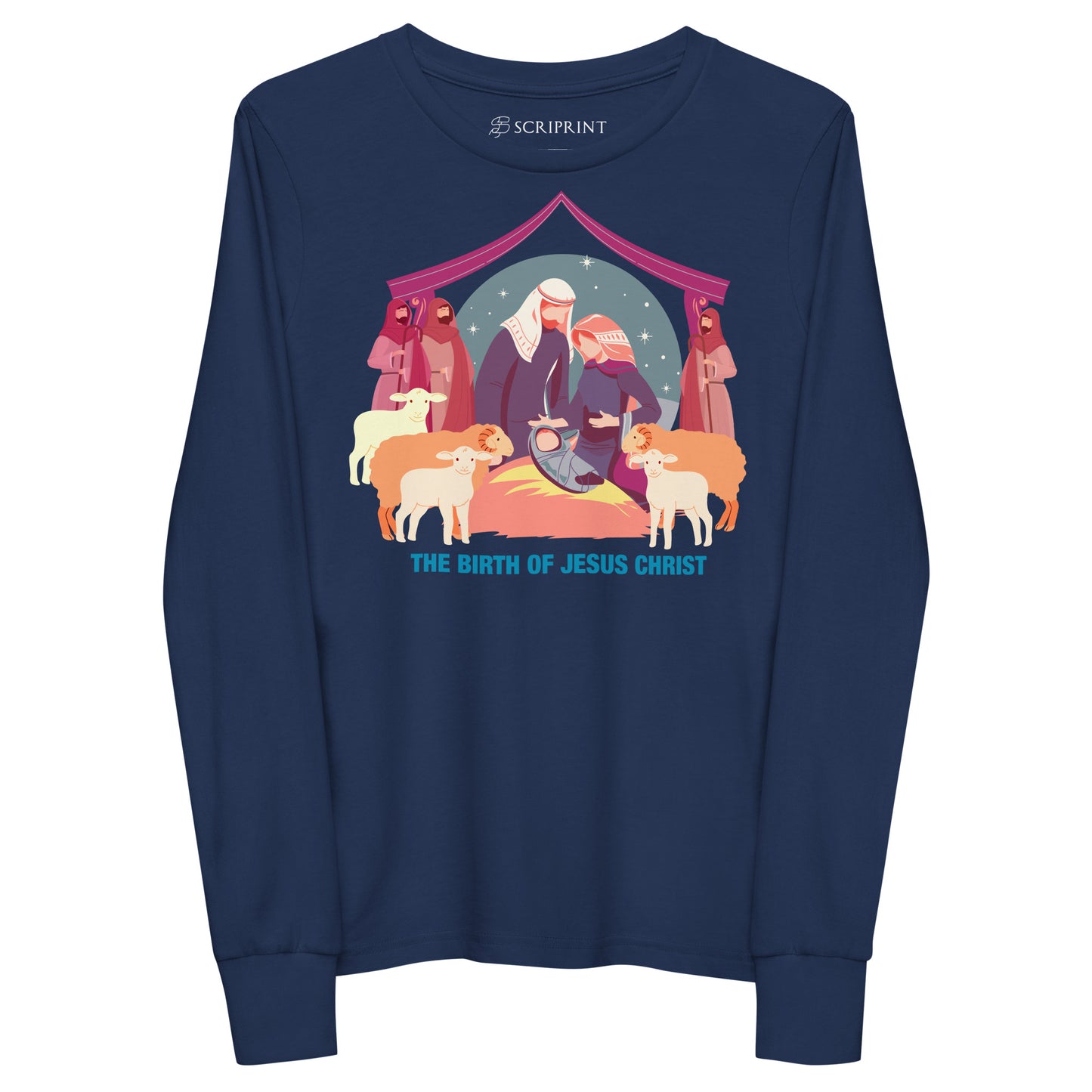 The Birth of Jesus Christ Youth Long Sleeve Tee