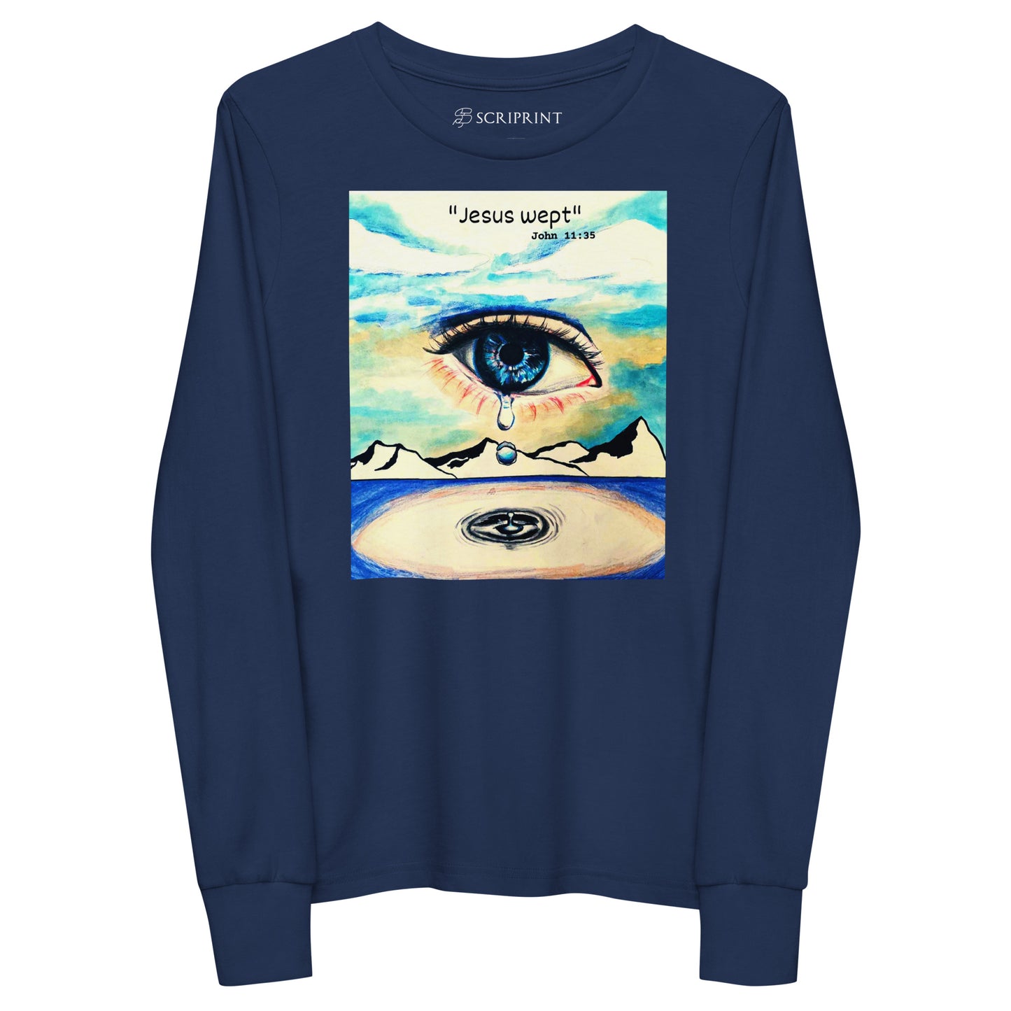 Jesus Wept Unisex Youth Long Sleeve Tee