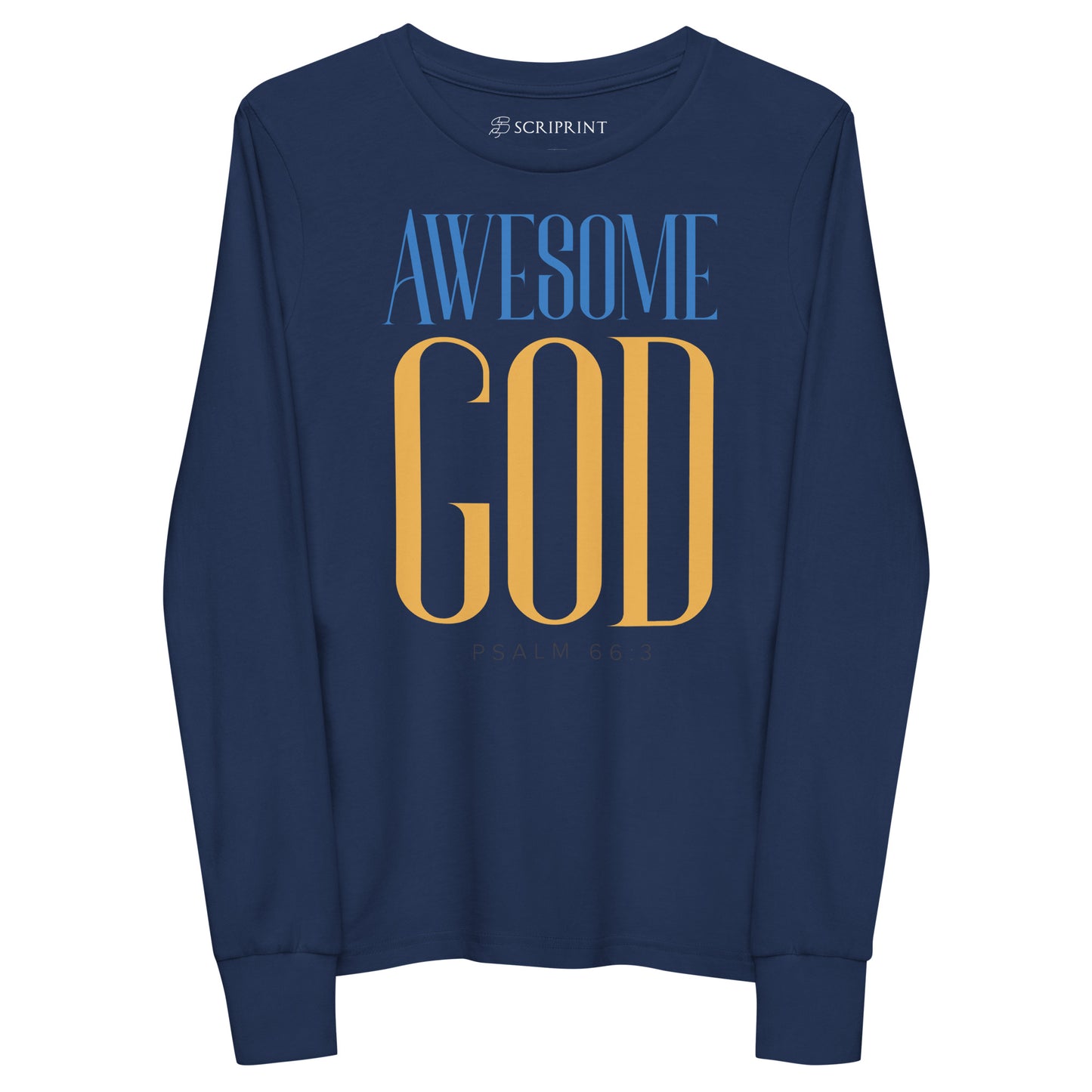 Awesome God Youth Long Sleeve Tee