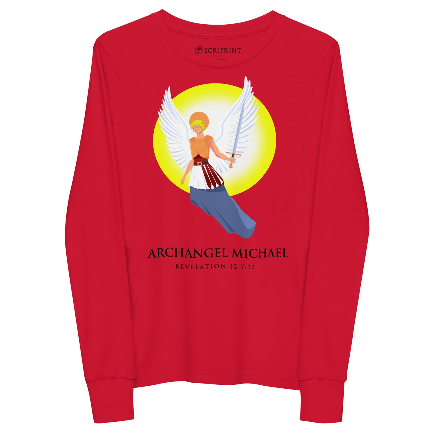 Archangel Michael Youth Long Sleeve Tee