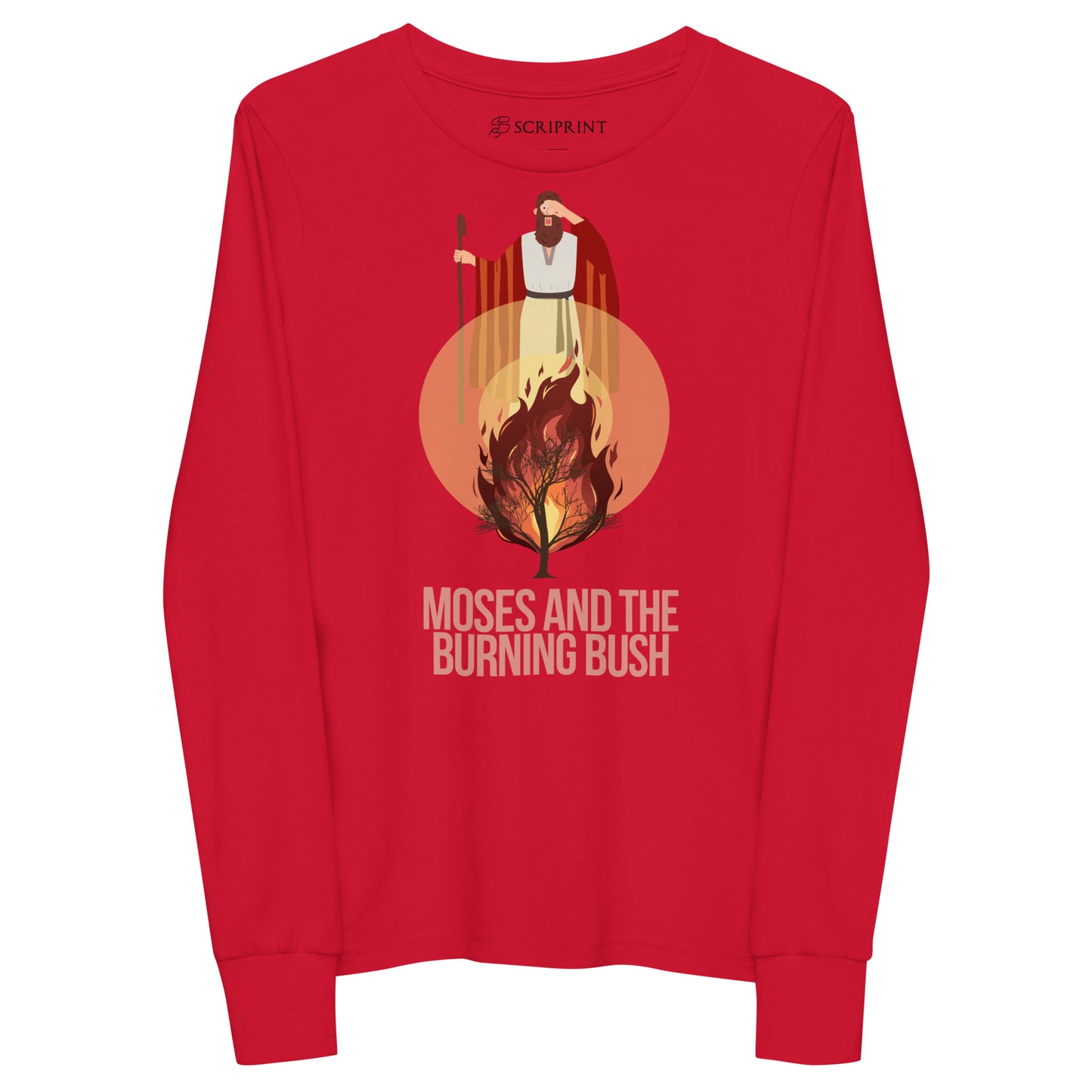 Moses and the Burning Bush Youth Long Sleeve Tee