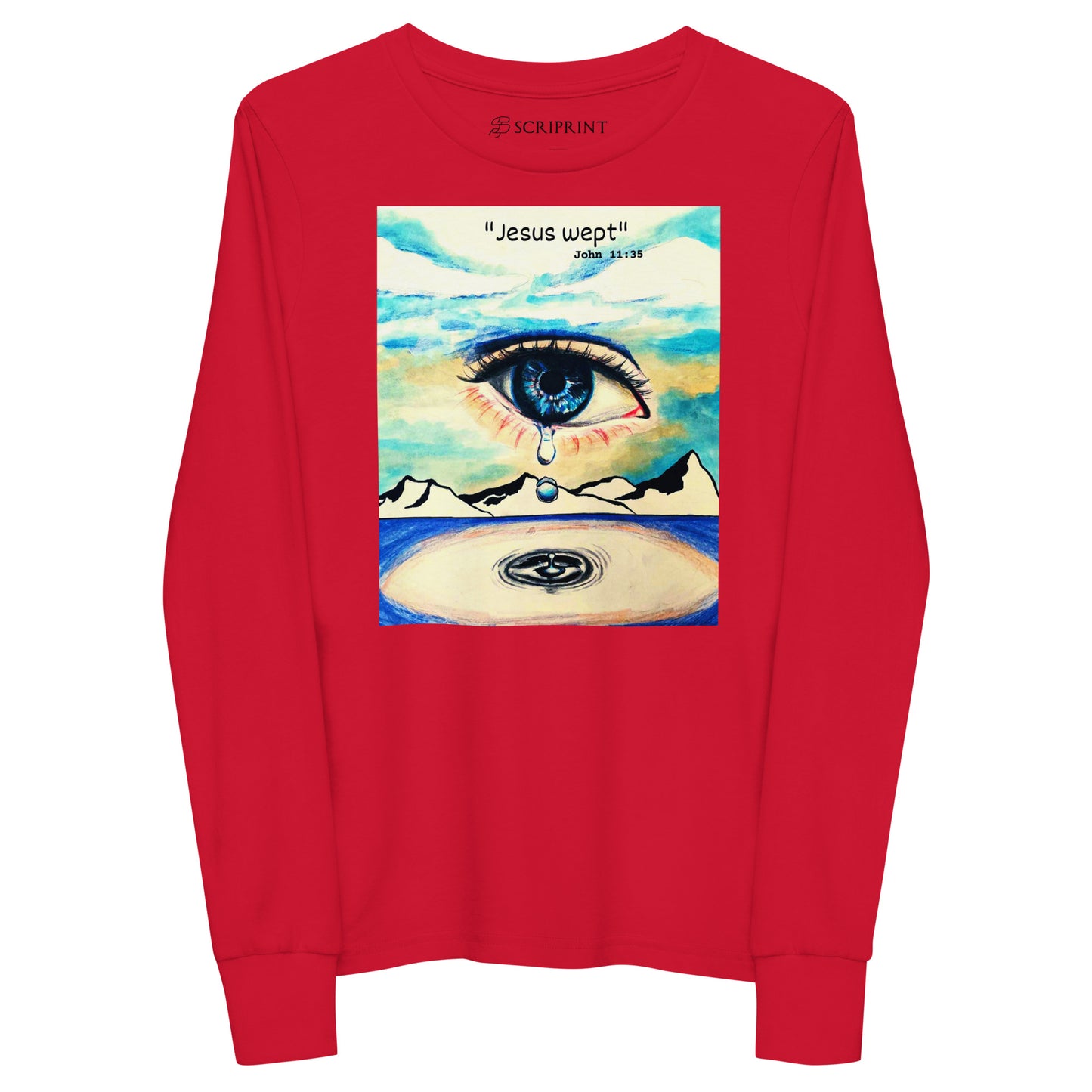 Jesus Wept Unisex Youth Long Sleeve Tee