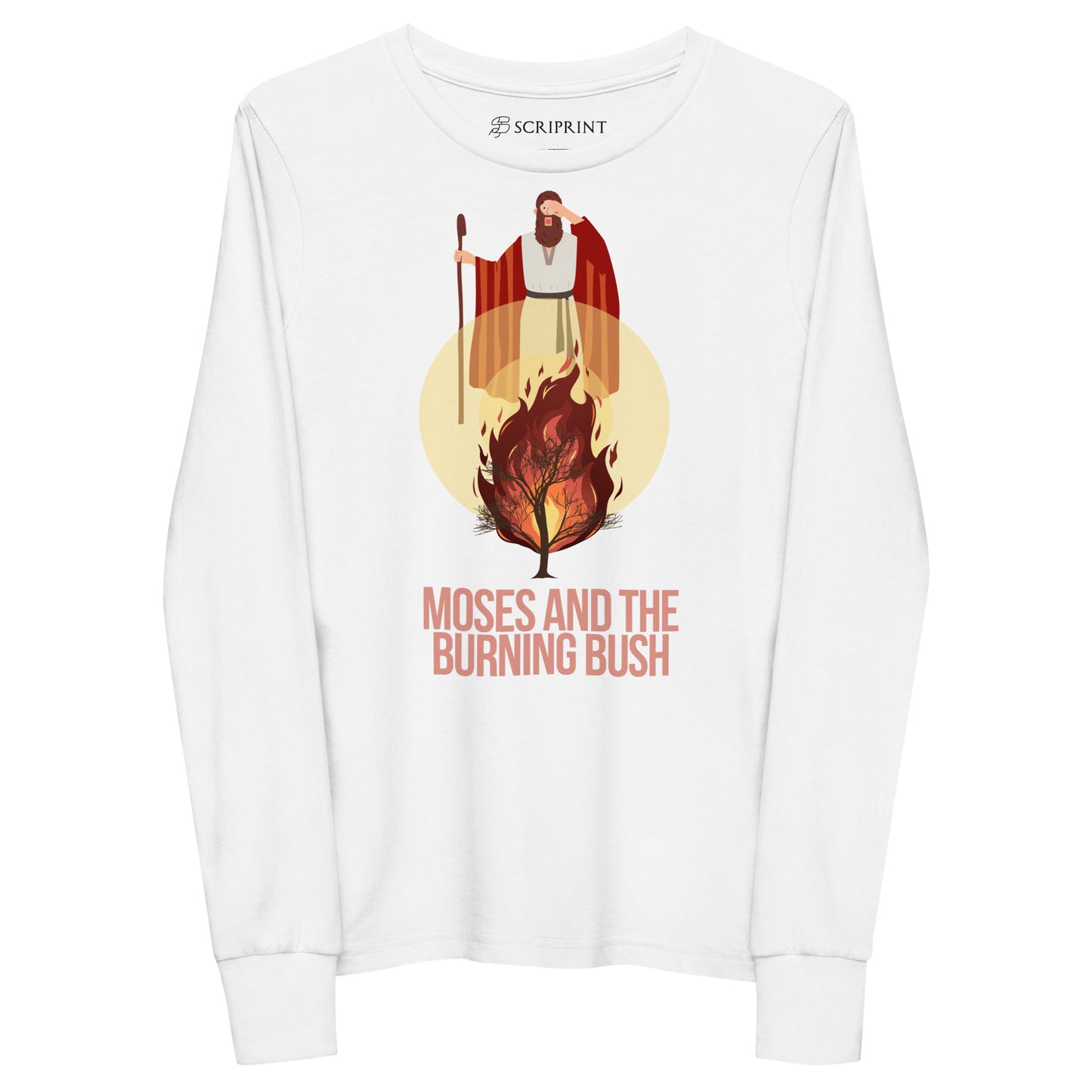 Moses and the Burning Bush Youth Long Sleeve Tee