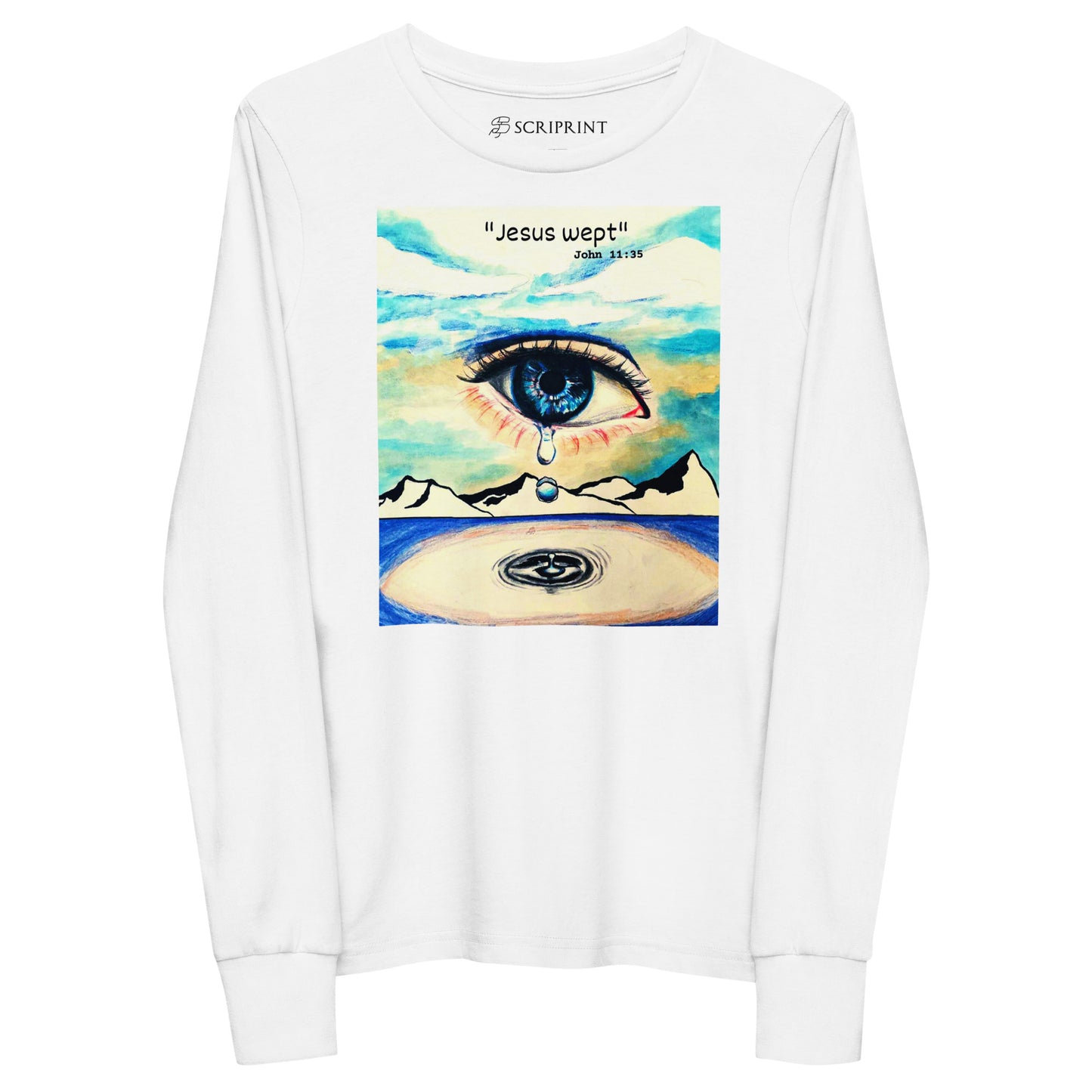 Jesus Wept Unisex Youth Long Sleeve Tee