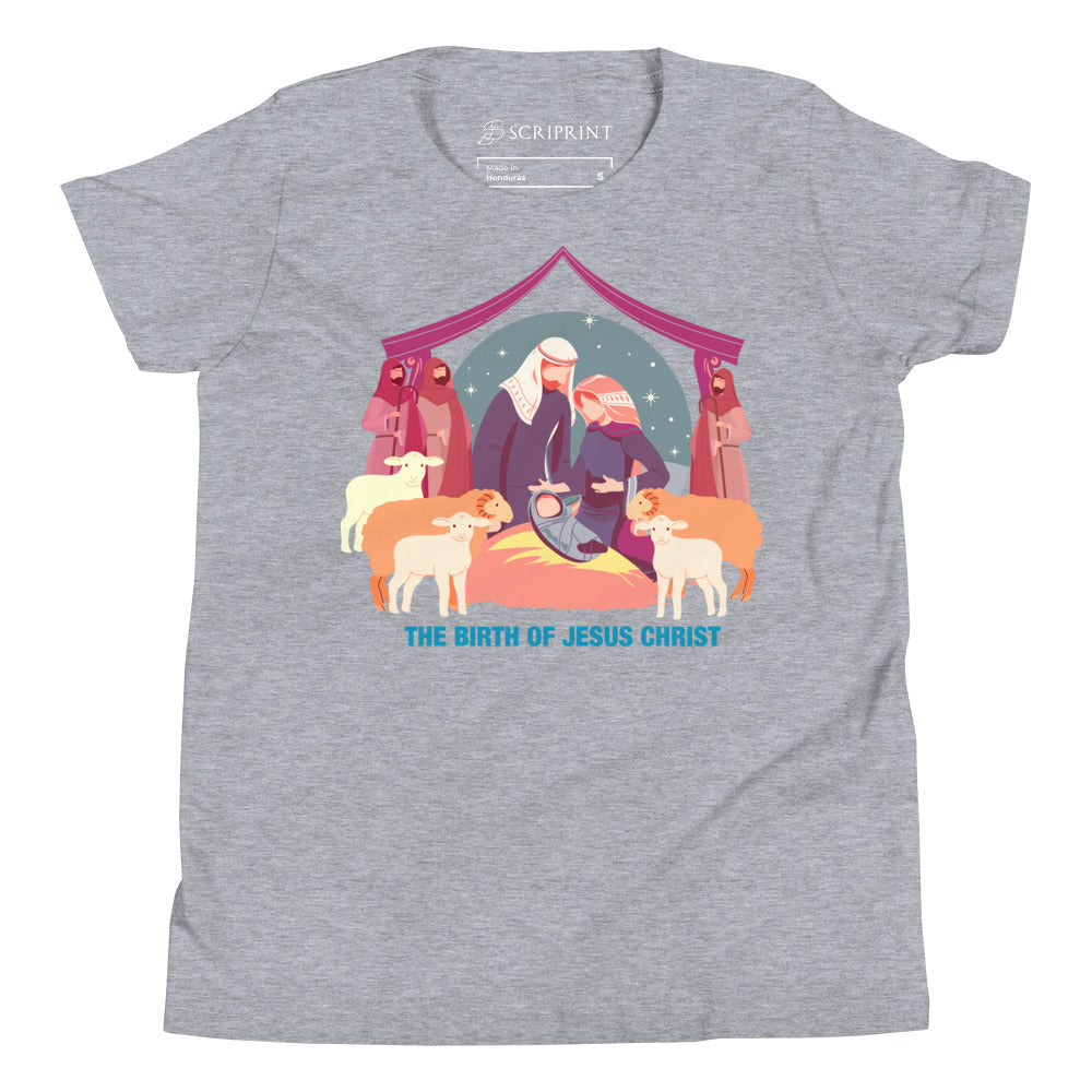 The Birth of Jesus Christ Youth Short Sleeve T-Shirt