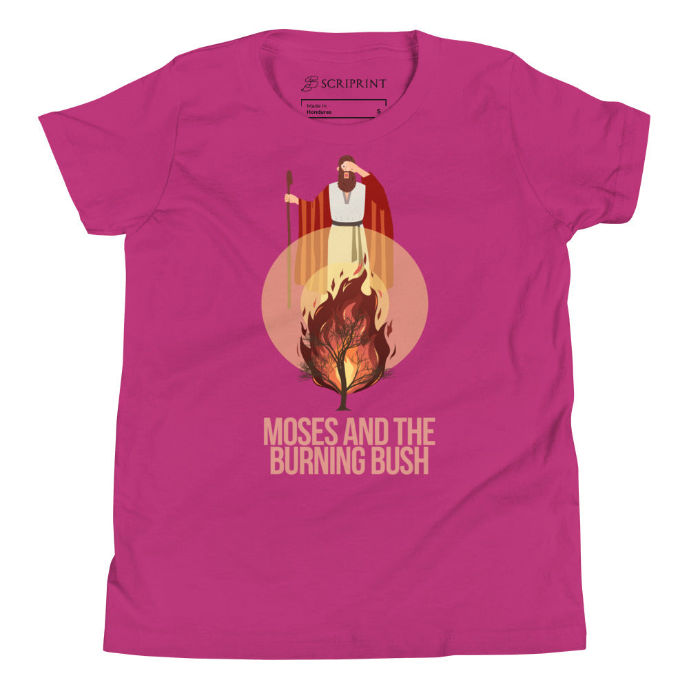 Moses and the Burning Bush Youth Short Sleeve T-Shirt