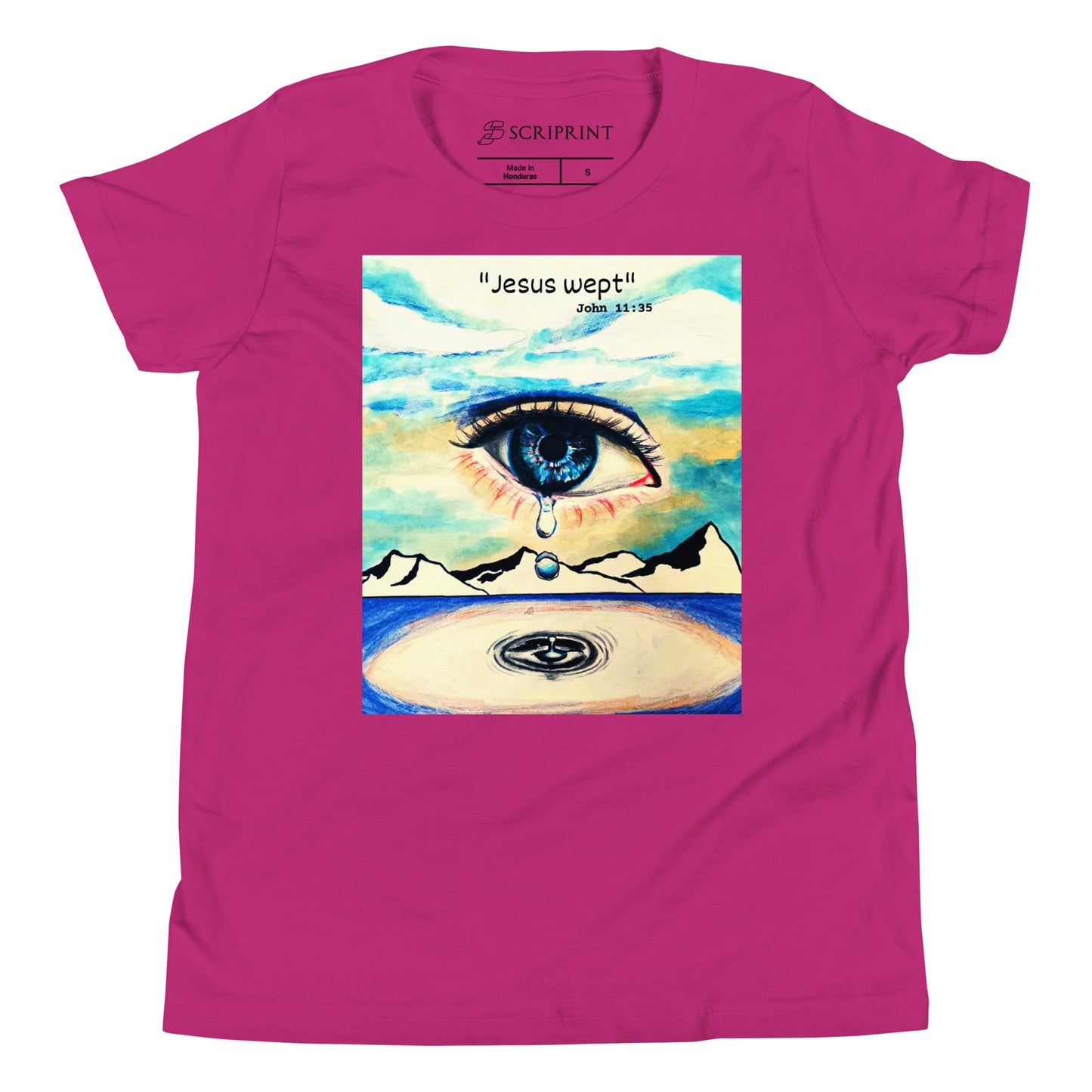 Jesus Wept Unisex Youth Short Sleeve T-Shirt