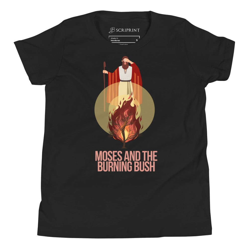 Moses and the Burning Bush Youth Short Sleeve T-Shirt