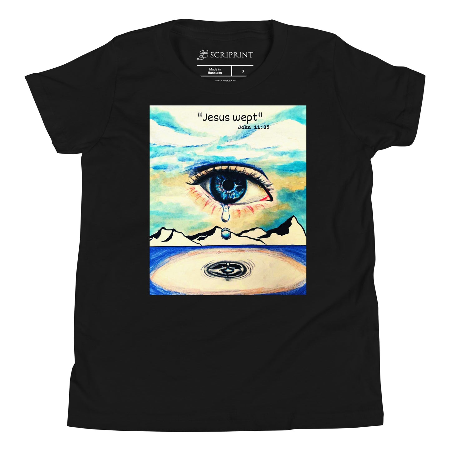 Jesus Wept Unisex Youth Short Sleeve T-Shirt