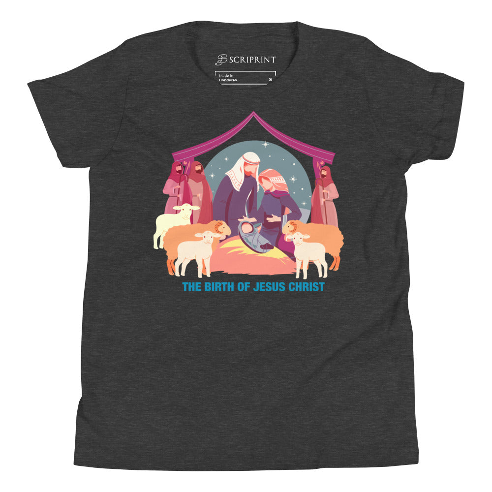 The Birth of Jesus Christ Youth Short Sleeve T-Shirt