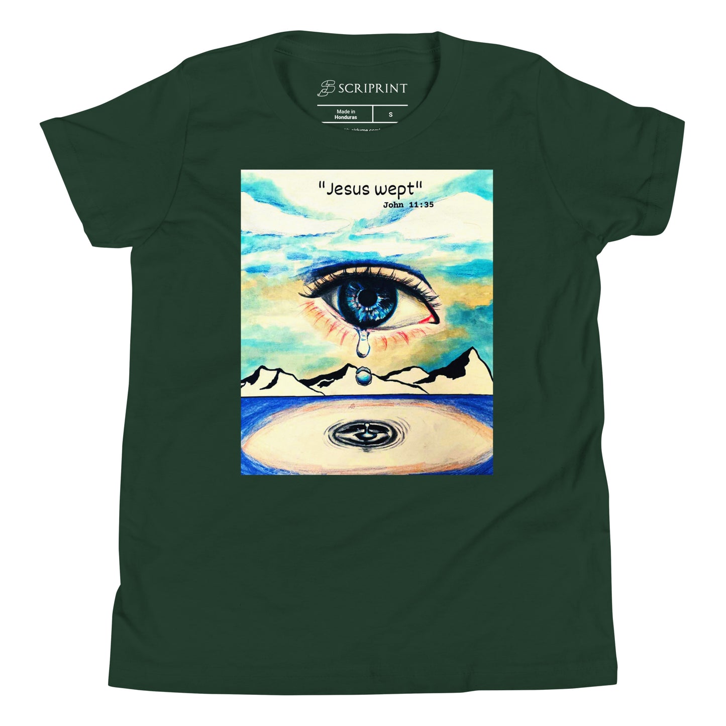 Jesus Wept Unisex Youth Short Sleeve T-Shirt