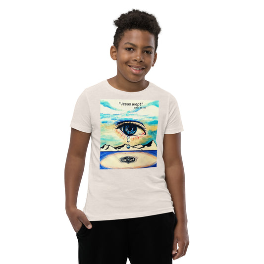 Jesus Wept Unisex Youth Short Sleeve T-Shirt