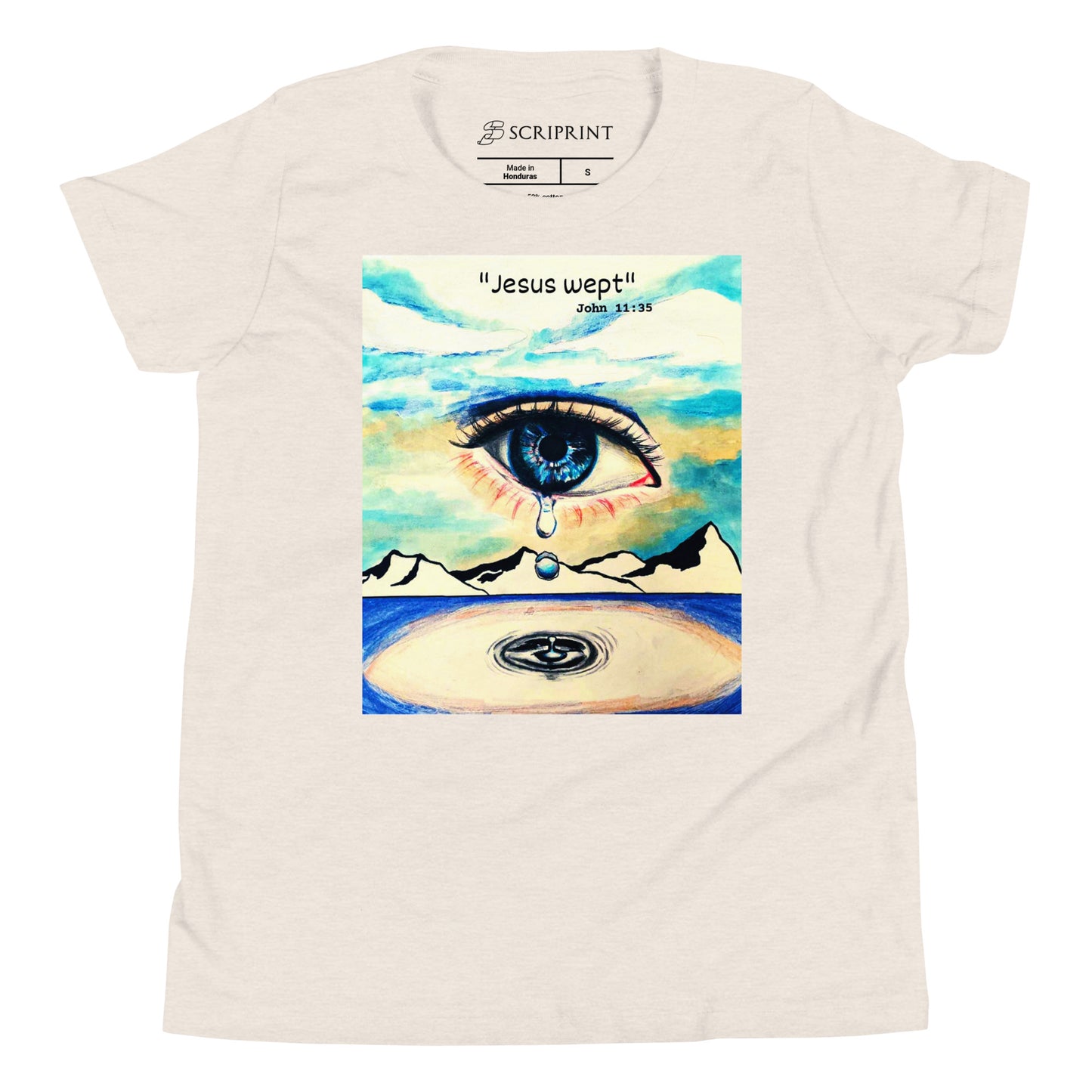 Jesus Wept Unisex Youth Short Sleeve T-Shirt