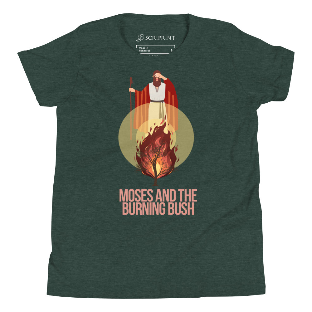 Moses and the Burning Bush Youth Short Sleeve T-Shirt