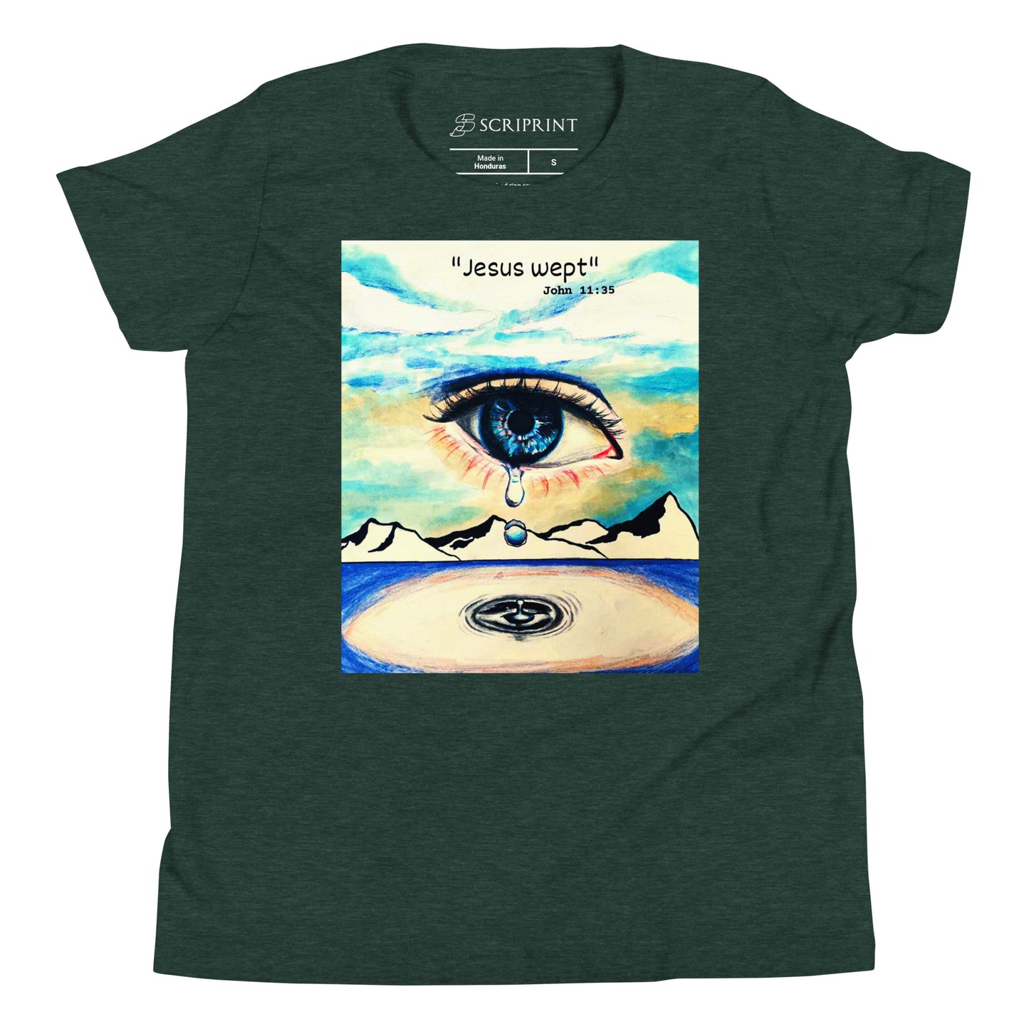 Jesus Wept Unisex Youth Short Sleeve T-Shirt