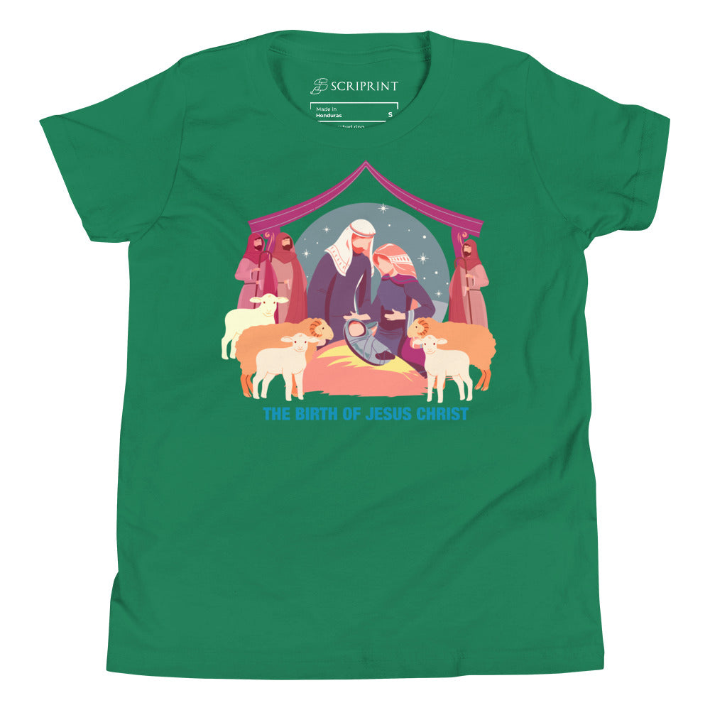 The Birth of Jesus Christ Youth Short Sleeve T-Shirt