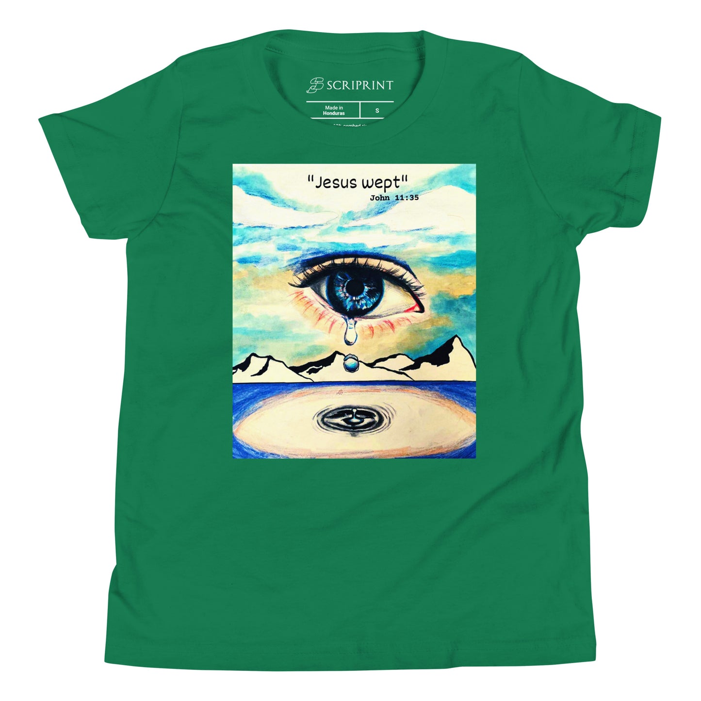 Jesus Wept Unisex Youth Short Sleeve T-Shirt