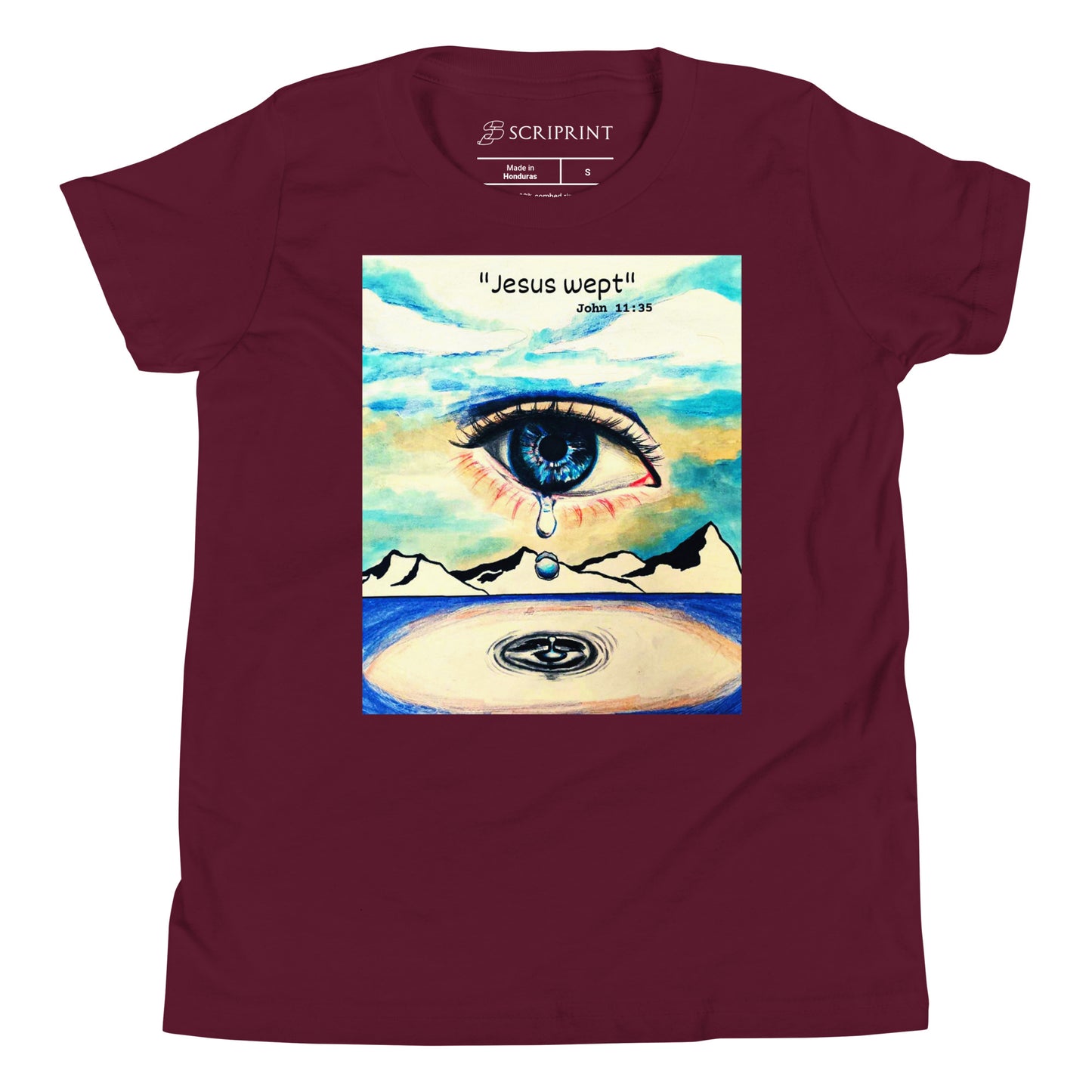 Jesus Wept Unisex Youth Short Sleeve T-Shirt