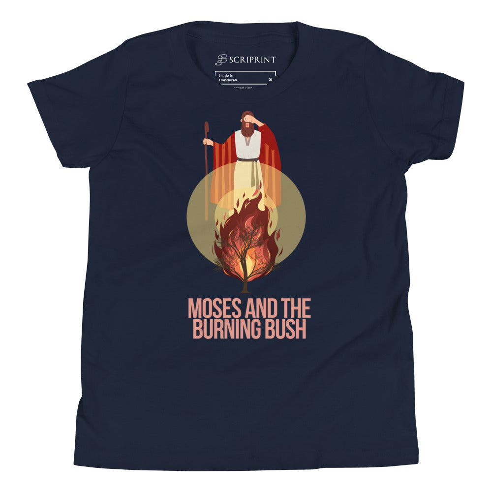 Moses and the Burning Bush Youth Short Sleeve T-Shirt