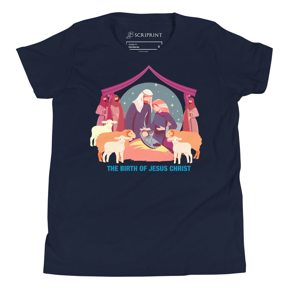 The Birth of Jesus Christ Youth Short Sleeve T-Shirt