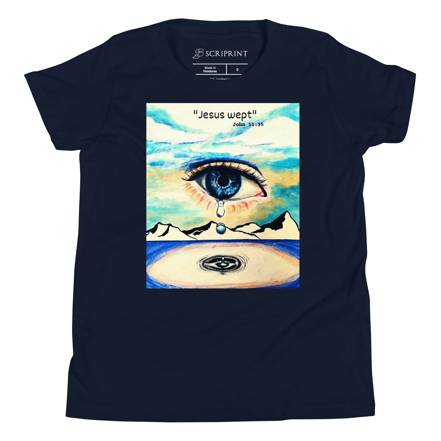 Jesus Wept Unisex Youth Short Sleeve T-Shirt