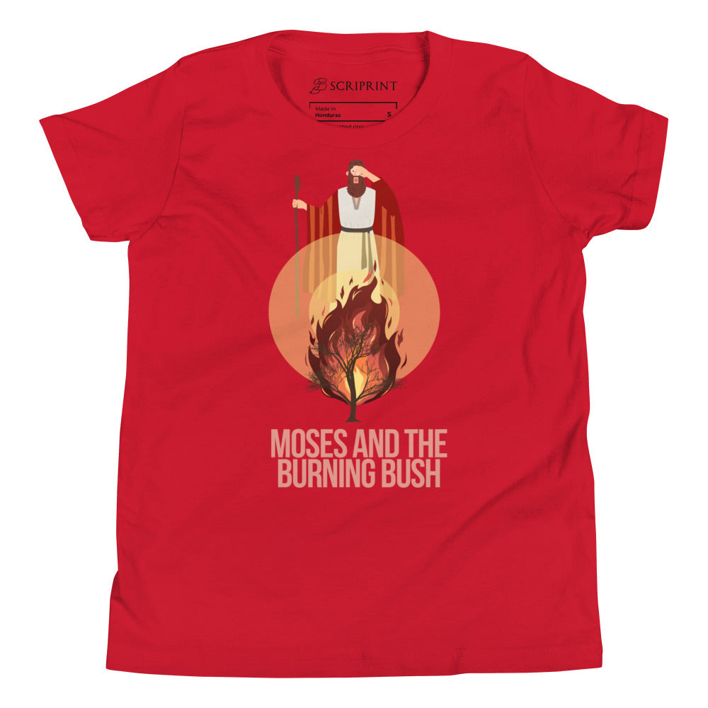 Moses and the Burning Bush Youth Short Sleeve T-Shirt