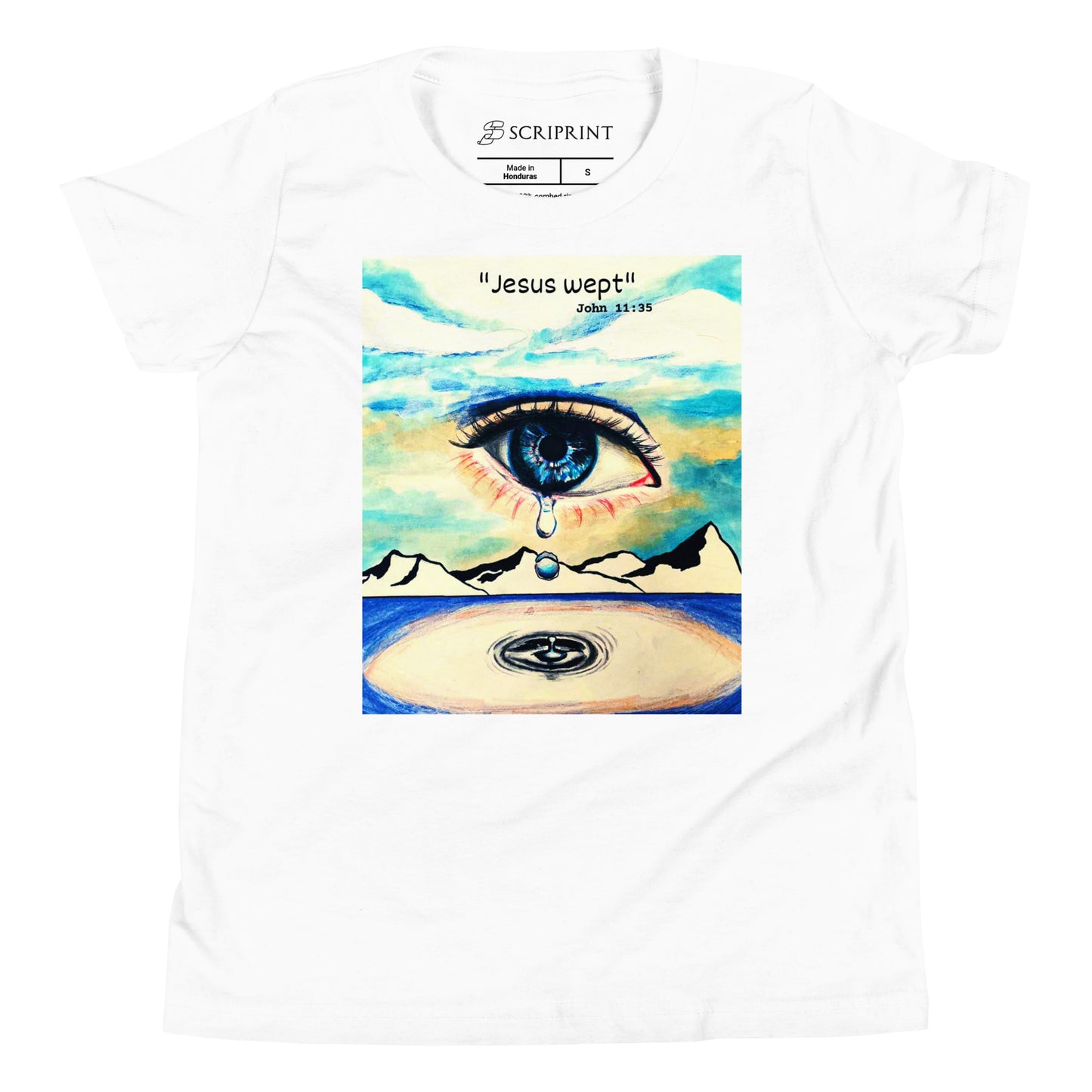 Jesus Wept Unisex Youth Short Sleeve T-Shirt