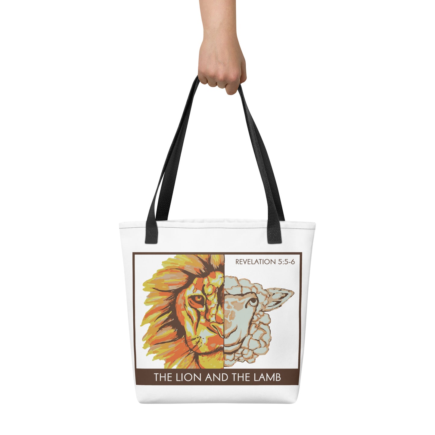 The Lion and the Lamb Tote bag