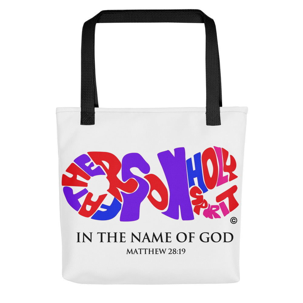 In the Name of God Tote bag