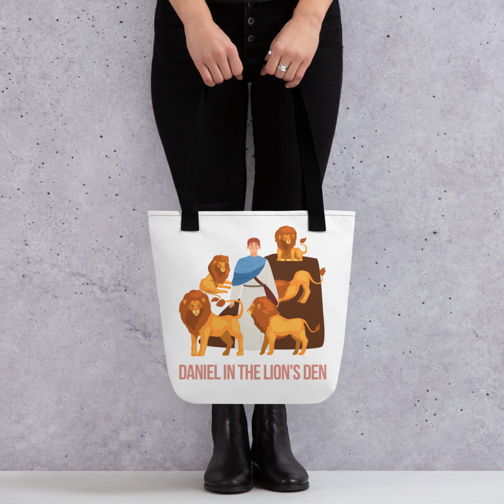 Daniel in the Lion's Den Tote bag