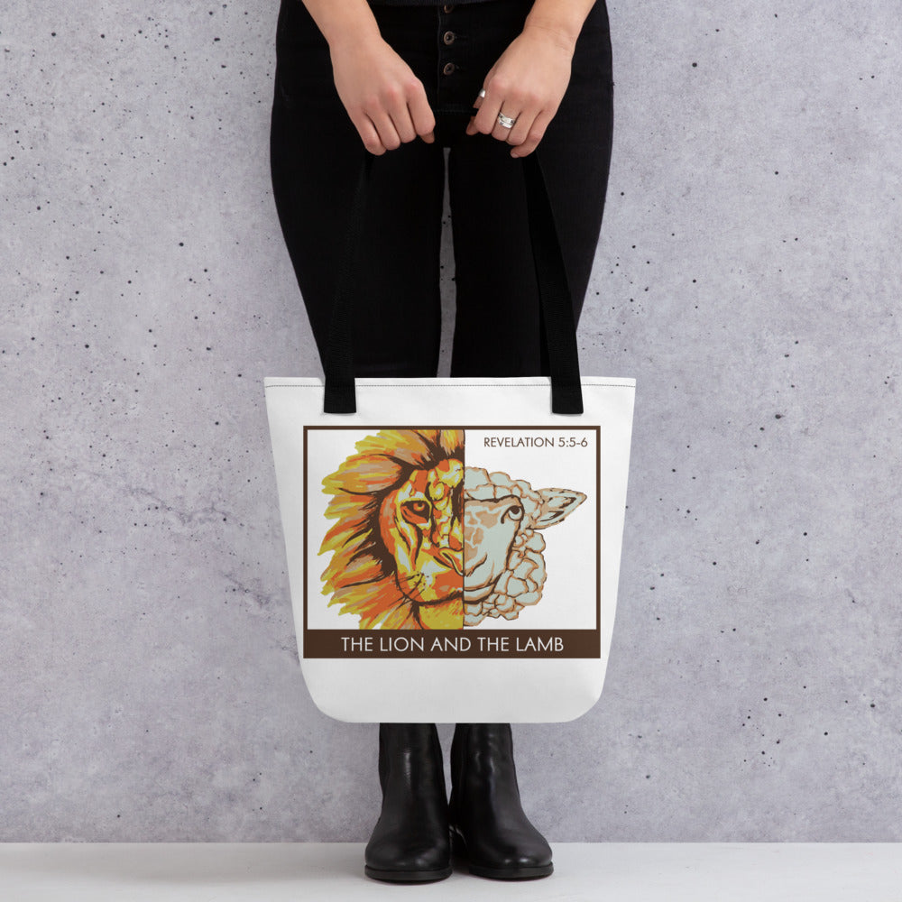 The Lion and the Lamb Tote bag