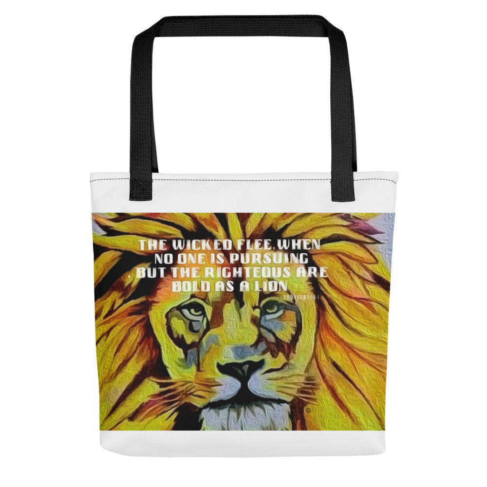 Bold as a Lion Tote bag