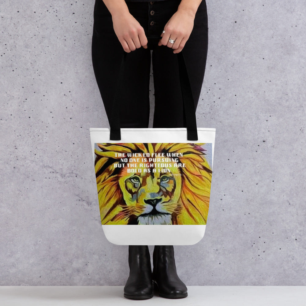 Bold as a Lion Tote bag