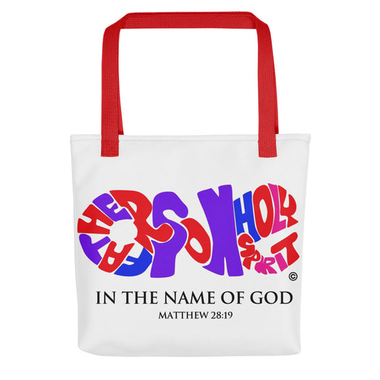 In the Name of God Tote bag