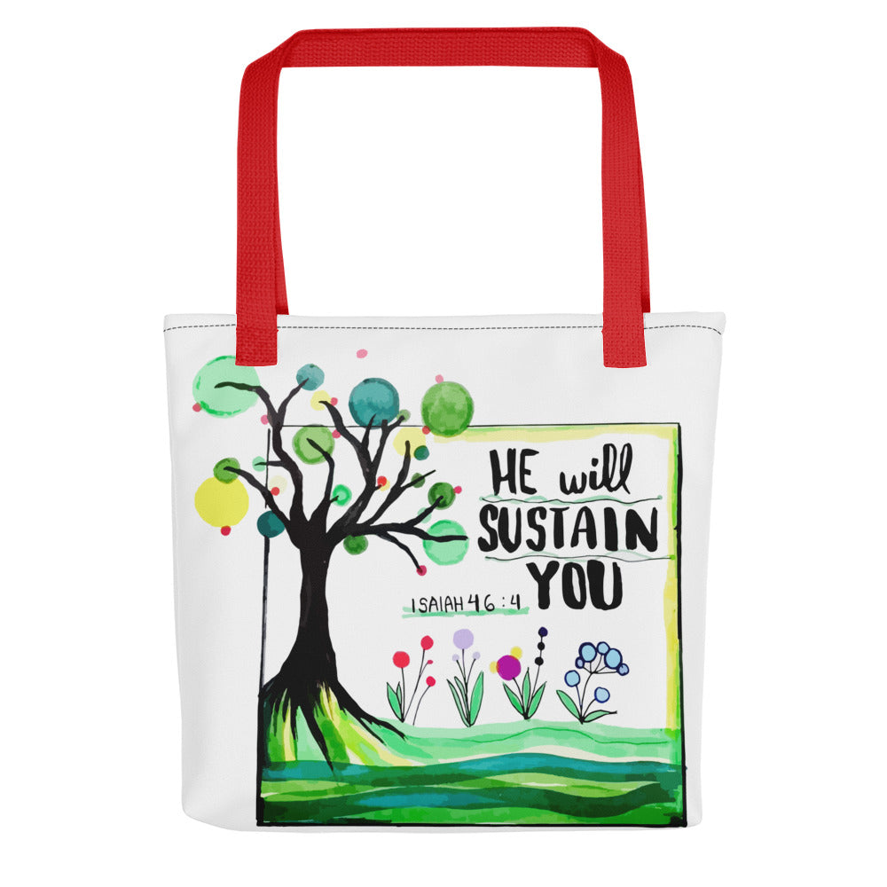 He Will Sustain You Tote bag