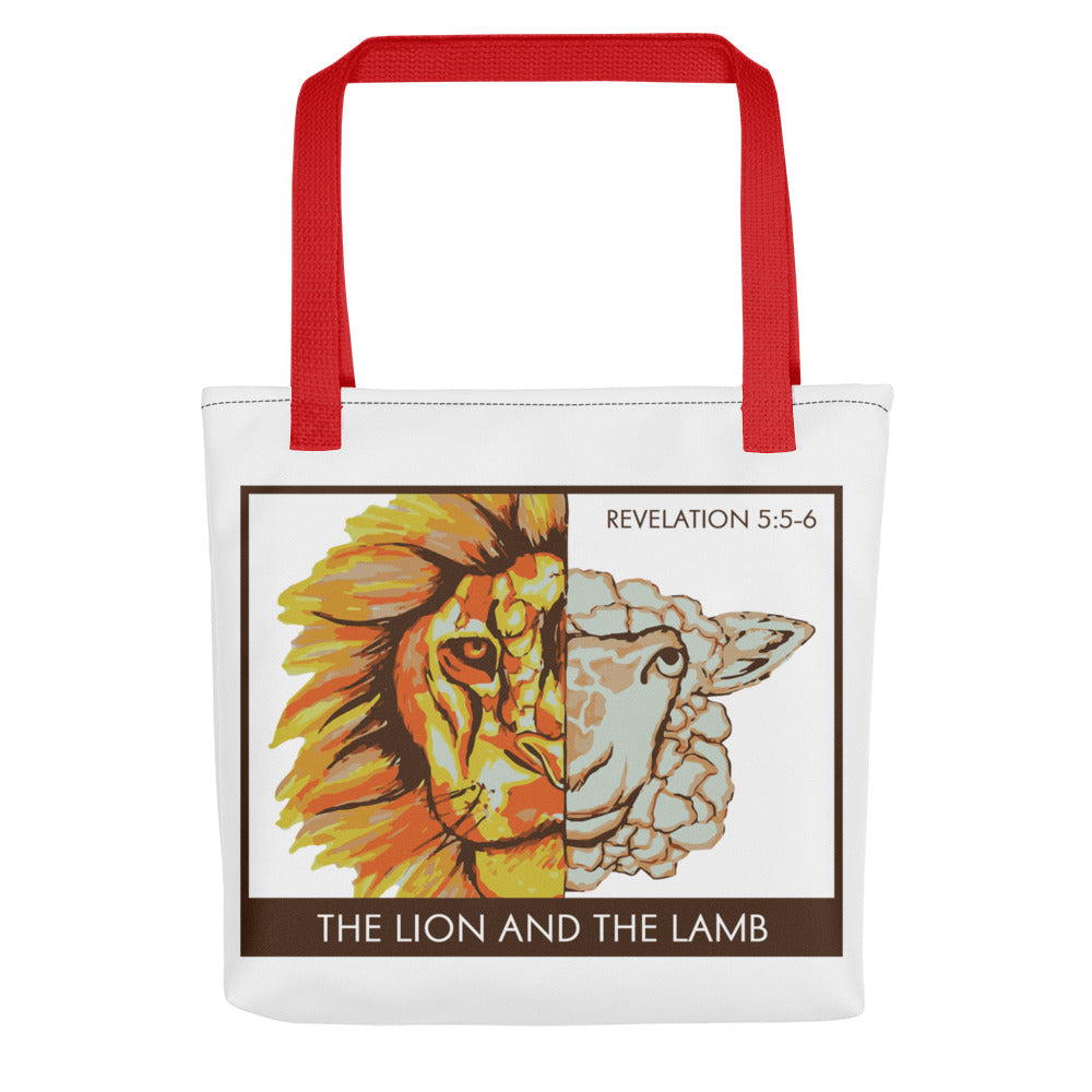 The Lion and the Lamb Tote bag
